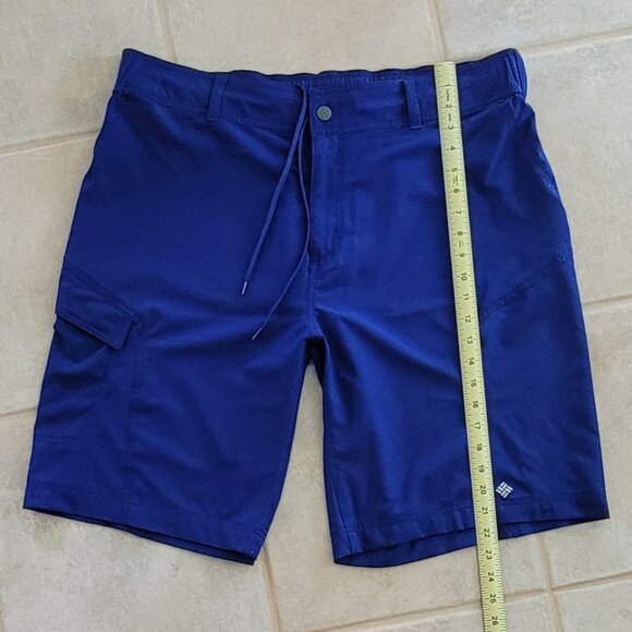 Columbia Omni Shield Advanced Repellency Cargo Shorts Royal Blue Men's Sz Large - Picture 6 of 10